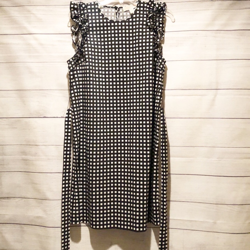 Michael Kors Checkered Black and White Dress